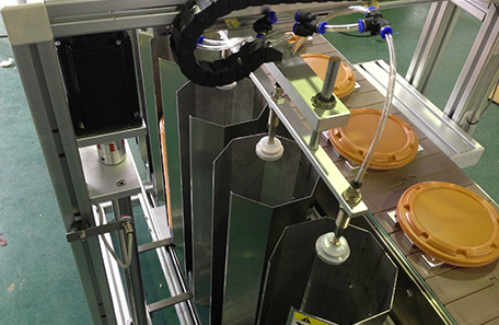 自动上料盖子贴标机 自动上料盖子贴标机