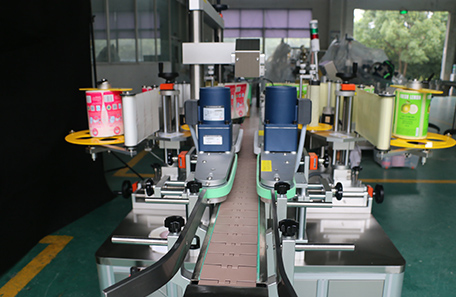 润滑油双面贴标机 润滑油双面贴标机