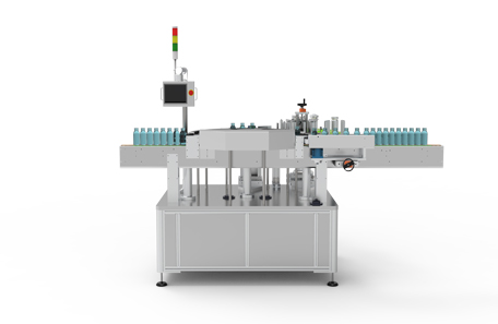 回转式高速贴标机定制图 回转式高速贴标机