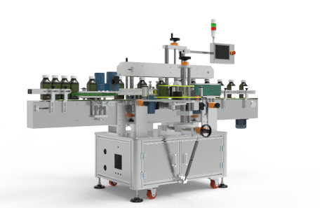 双面不干胶贴标机+卷标机构 双面不干胶贴标机+卷标机构