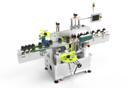 双面不干胶贴标机+卷标机构 双面不干胶贴标机+卷标机构