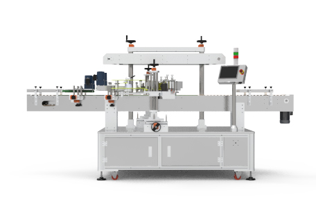 蜂蜜瓶双面不干胶贴标机 蜂蜜瓶双面不干胶贴标机