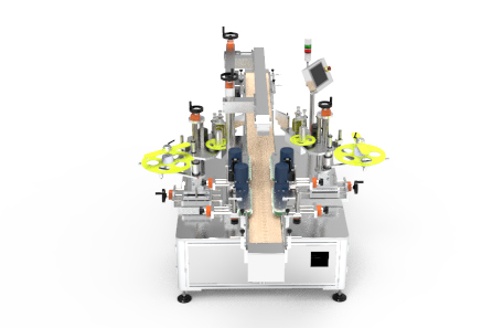 蜂蜜瓶双面不干胶贴标机 蜂蜜瓶双面不干胶贴标机