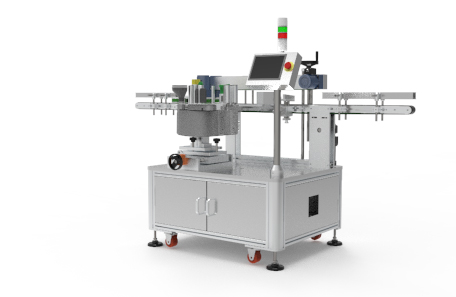 纸盒平面转角不干胶贴标机 纸盒平面转角不干胶贴标机