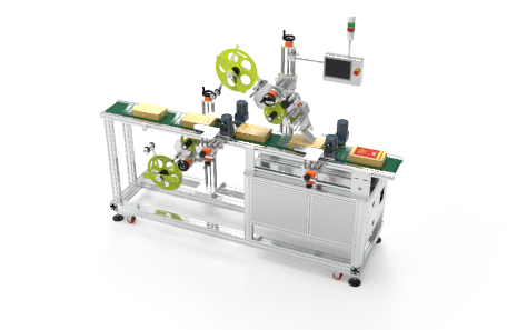 袋子上下面胶贴标机 袋子上下面胶贴标机