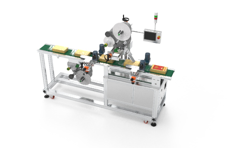 纸箱上下面不干胶贴标机 纸箱上下面不干胶贴标机