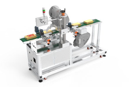 纸箱上下面不干胶贴标机 纸箱上下面不干胶贴标机