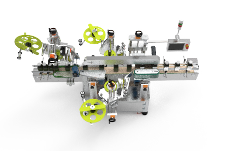 蓄电池平侧面不干胶贴标机 蓄电池平侧面不干胶贴标机