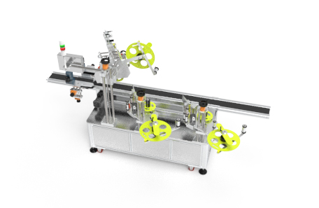 瓶子顶部及侧面不干胶贴标机 瓶子顶部及侧面不干胶贴标机