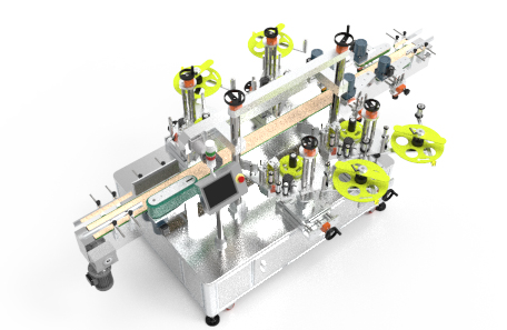 双侧面兼颈部贴标机 双侧面兼颈部贴标机