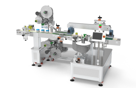 底面双侧面贴标机 底面双侧面贴标机